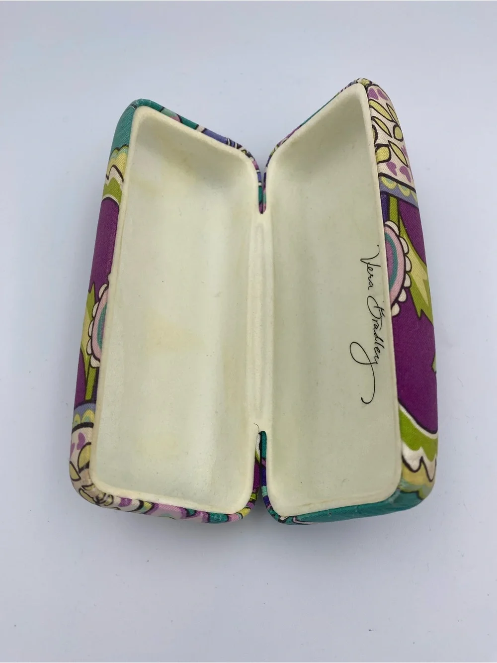 Vera Bradley Purple Floral Hard Eyeglass Case